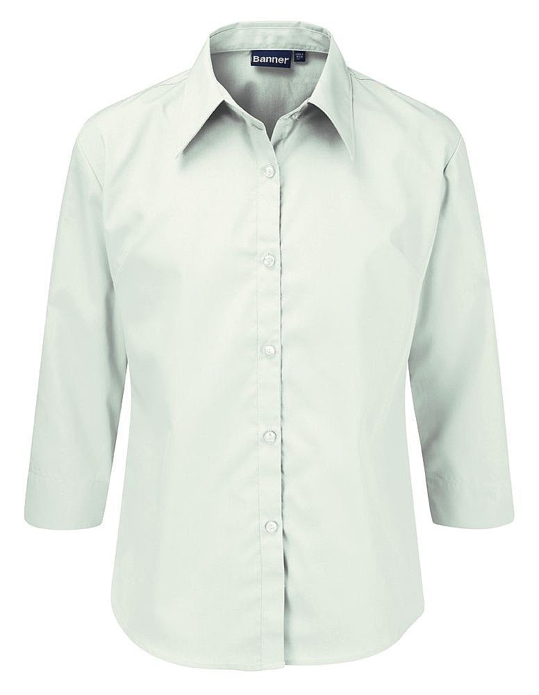 Blouses Non Iron 3/4 Tie Fitted - Twin