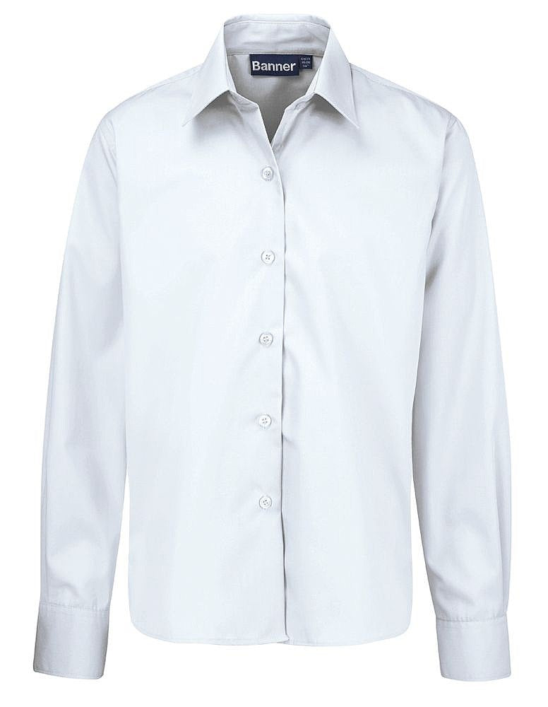 Blouses Non Iron L/S Tie - Twin