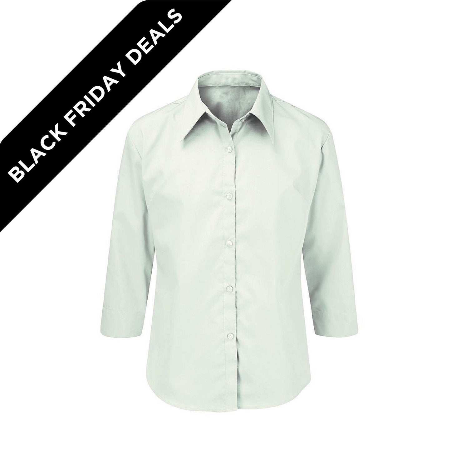 Blouses - Fitted Cut - Non-Iron Tie Collar - Twin Pack ??While Stock Last??