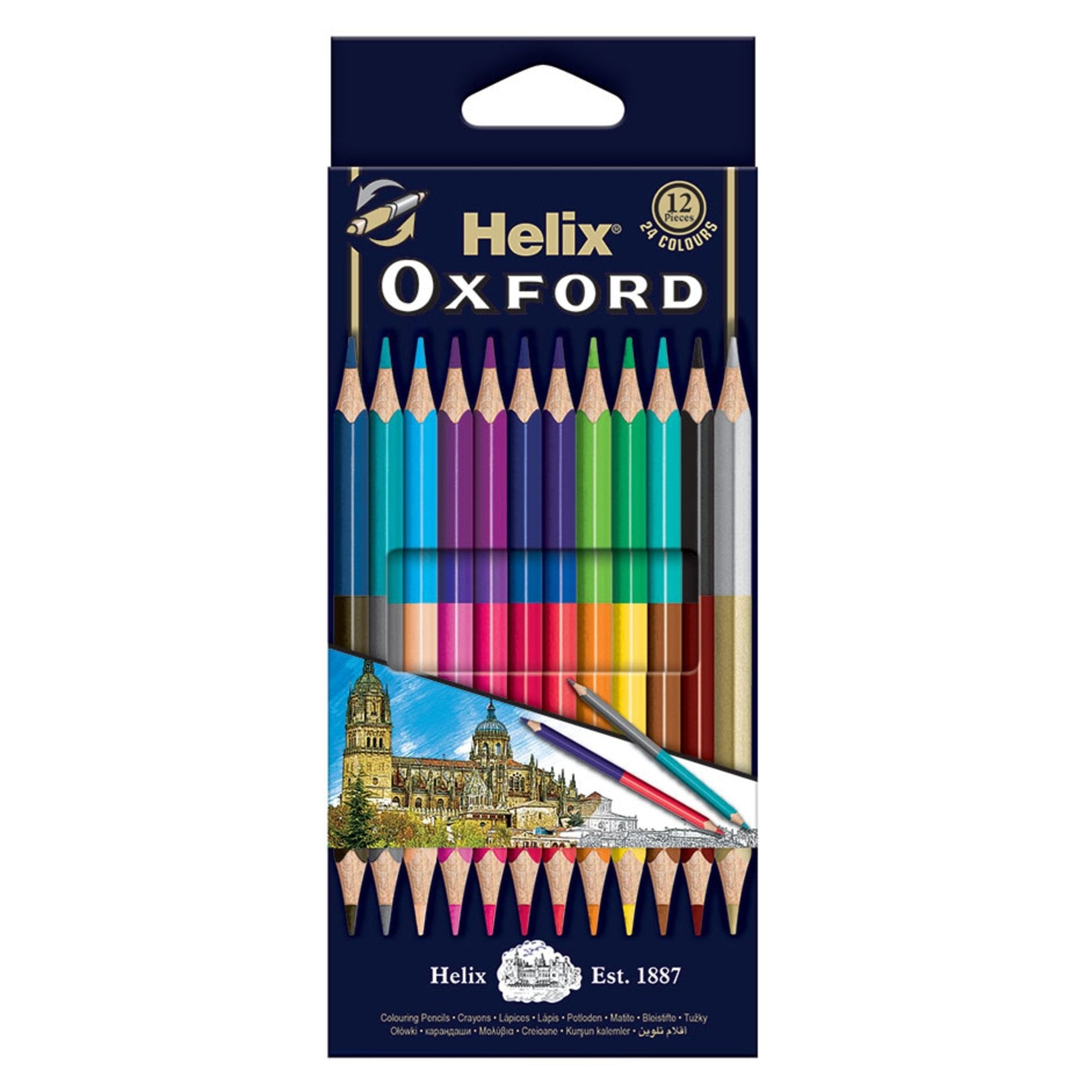 Helix Oxford Duo Colouring Pencils x 12