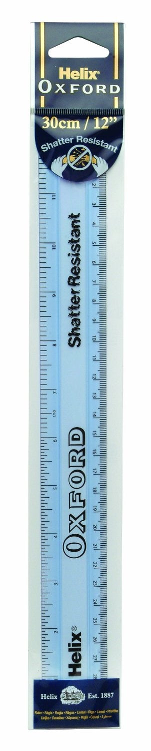 30Cm Shatterproof Ruler Oxford