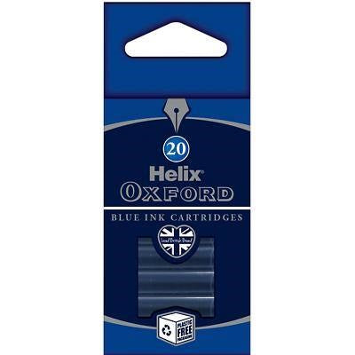 Oxford Ink Cartridge - Blue x 20